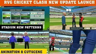 RVG CRICKET CLASH NEW UPDATE LAUNCH NEW ANIMATION & CUTSCENE FULL REVIEW!!