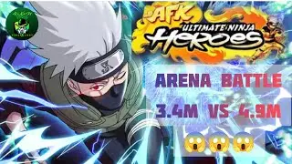 AFK ULTIMATE: NINJA | Arena Battle Result 3.4M 😩 Vs 4.9M 💪 1.4M Battle Points Gap