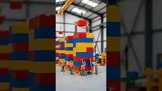 Miniature Workers Build Lego Blocks | Satisfying ASMR Factory