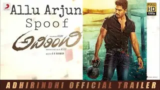 Adirindi Trailer | Allu Arjun Spoof |