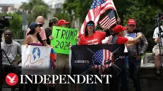 Watch again: Outside federal court in Miami ahead of Trump's arraignment