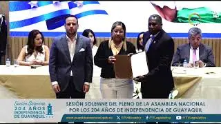 Entrega de Reconocimientos Instituciones y Personalidades de la Ciudad de Guayaquil - Sesión Solemne
