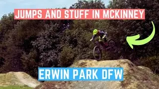 Awesome Mountain Bike Jumps at Erwin Park Skills Area in McKinney TX