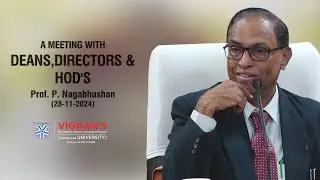 From Classroom to Career | VC Address to Deans, Directors & HoDs