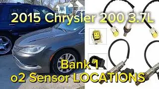 2015 Chrysler 200 3.6L Bank 1 o2 Sensor LOCATIONS