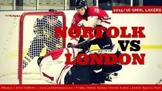 GMHL 2015-16: Norfolk Vikings vs  London Lakers {11/06/15) Full Game by Sportsgamelive