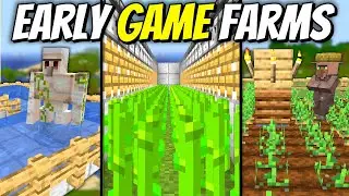 5 Must Have Early Game Farms in Minecraft!