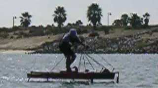 HYDROFOIL -- Incredible human-powered flight!! Ray Vellinga video