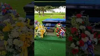 Setting the Graveside Service for a WW2 Veteran🇺🇸 #gravesite #cemetery #funeral #veteran #USA #vault