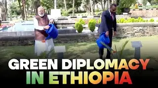 PM Modi plants sapling in Ethiopia under 'Ek Ped Maa Ke Naam' Initiative
