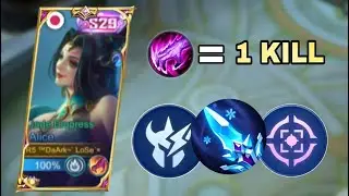 ALICE JUNGLE DAMAGE BUILD META 100% it worked ( Best build & Emblem )