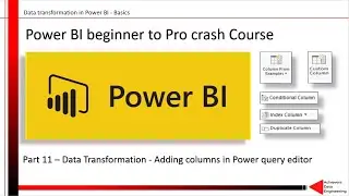 11. Преобразование данных &mdash; добавление столбцов в редакторе запросов Power BI