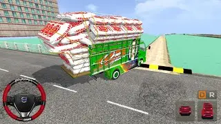 Bussid Speed Breaker Map Mod | Mini Heavy Loaded Truck | Extreme Offroad Drive