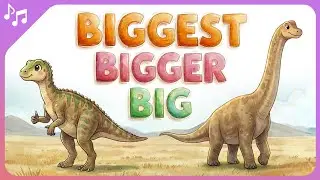 This is BIG, BIGGER, BIGGEST with Dinosaurs 🦖🦕 Comparison Song for Kids | Sleepy Baby