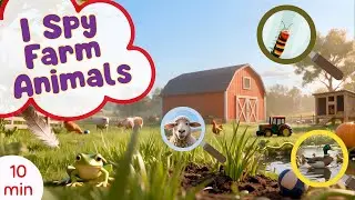 I Spy Farm Animals | Learn & Teach Kids with a Fun Farm Hide and Seek Game