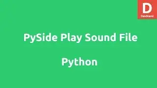 Play Sound Files with PySide in Python