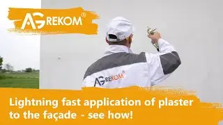 Machine-applied facade plastering &ndash; lightning-fast work, excellent results | Agrekom