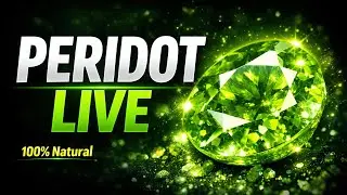 Peridot Gemstone Live | Real Green Crystal Energy 💚