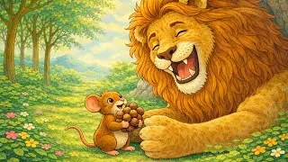 The Lion and the Mouse | Short Moral Story for Kids
