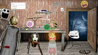 Granny Revamp unofficial All weapons on table 🔥|| Granny funniest door escape gameplay.