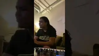 Chopsquad Dj making beats using Roland Jupiter-Xm
