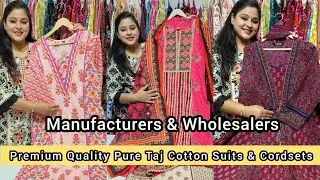 😍Premium Quality Taj Cotton Jaipuri Cordsets - Suits & Kurtis Manufacturers Candid Lifestyle😍