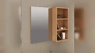 Review: Gabinete Supenso para Banheiro e Espelheira com Prateleira Am&ecirc;ndoa/Branco