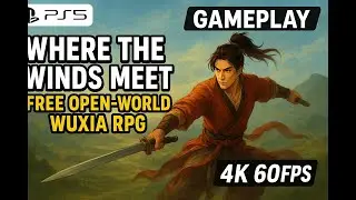 Where Winds Meet PS5 Gameplay | FREE Open-World Wuxia RPG | 4K 60FPS Performance Mode