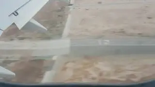 Посадка самолета в городе МАСКАТ  (ОМАН). Landing in Muscat (OMAN)