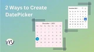 How to Make Datepicker Without 3rd Party Library | Two Ways to Create Date Input in Your Website