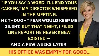 MY DIRECTOR THREATENED MY CAREER TO PROTECT HIMSELF - THE WHISTLEBLOWER REPORT TRIGGERED HIS REMOVAL