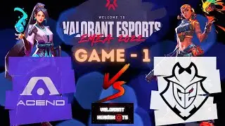 ACEND VS G2 ESPORTS [GAME 1 FULLMATCH] VALORANT Champions Tour 2022 Stage 1 EMEA - GROUPSTAGE