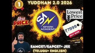 🚀 Join Yudham 2.0 2026 (JEE EAMCET) with Spark Academy!