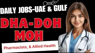 DHA DOH MOH PHARMACISTS | Dr.Razziq 292 | UAE & Gulf Region | DAILY MEDICAL JOBS |#pharmacists #jobs