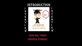 #INTRODUCTION FOR INTERVIEW . PROPER FORMAT WITH EXAMPLE . #ENGLISH GRAMMAR.#SPOKEN ENGLISH#Rimc#Rms
