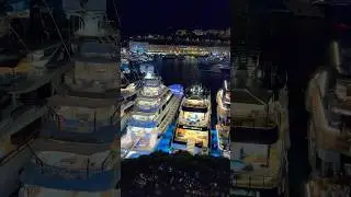 Monaco Yacht Show at night 🛥️🇲🇨 #monaco #mys2024