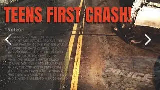 TEENS FIRST CRASH INTO A FIRE HYDRANT TOTALED CAR OUT!