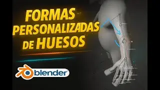 Crea Formas Personalizadas de huesos PROFESIONALES en Blender | Orgánico + Addon