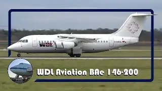 WDL Aviation BAe 146-200 takeoff at Stuttgart Airport | STR.spotting