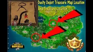 Dusty Depot Treasure Map Location And Treasure Location | Fortnite Battle Royale