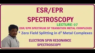 Lecture-07 | Zero Field Splitting in d2 Metal Complexes
