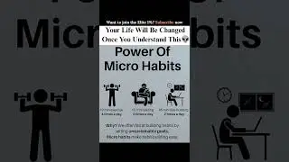 power💪 of micro habits. #selfimprovement #habitsthatchangeyourlife #changeyourmindsetchangeyourlife