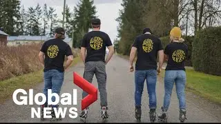 Roller blading across Canada for bees and a world record