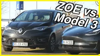 Renault ZOE bei 130 km/h auf der Autobahn - Wie schlägt sich der E-Flitzer im Vergleich zu TESLA
