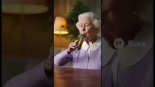 the queen reviewing a 174g dab cart 💨👑 #ai #sora #funny #memes #shorts