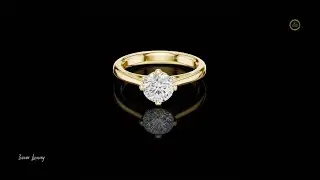 Reflections Round-Cut Diamond Solitaire Ring #ivevar #ring #usa #viralshort