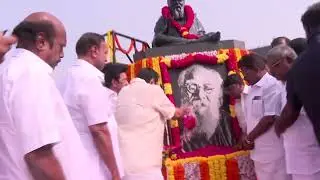 HON'BLE CM  FLORAL TRIBUTE TO PERIYAR STATUE