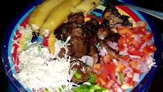 HAVE YOU EVER TASTED THIS RECIPE? FRYED BEEF (MUCHOMO) SERVED WITH STEAMED MATOOKE