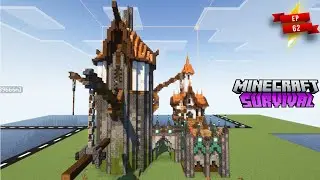 I BUILD HUGE SHIPYARD IN MINECRAFT Medieval Shipyard | Tutorial | Timelapse build