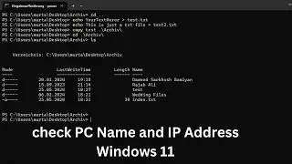 How to check PC Name and IP Address on Windows 11